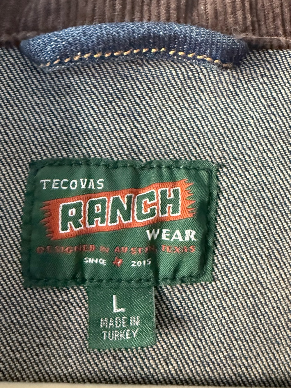 Tecovas Ranch Wear Trucker Barn Jacket size L - Picture 8 of 9